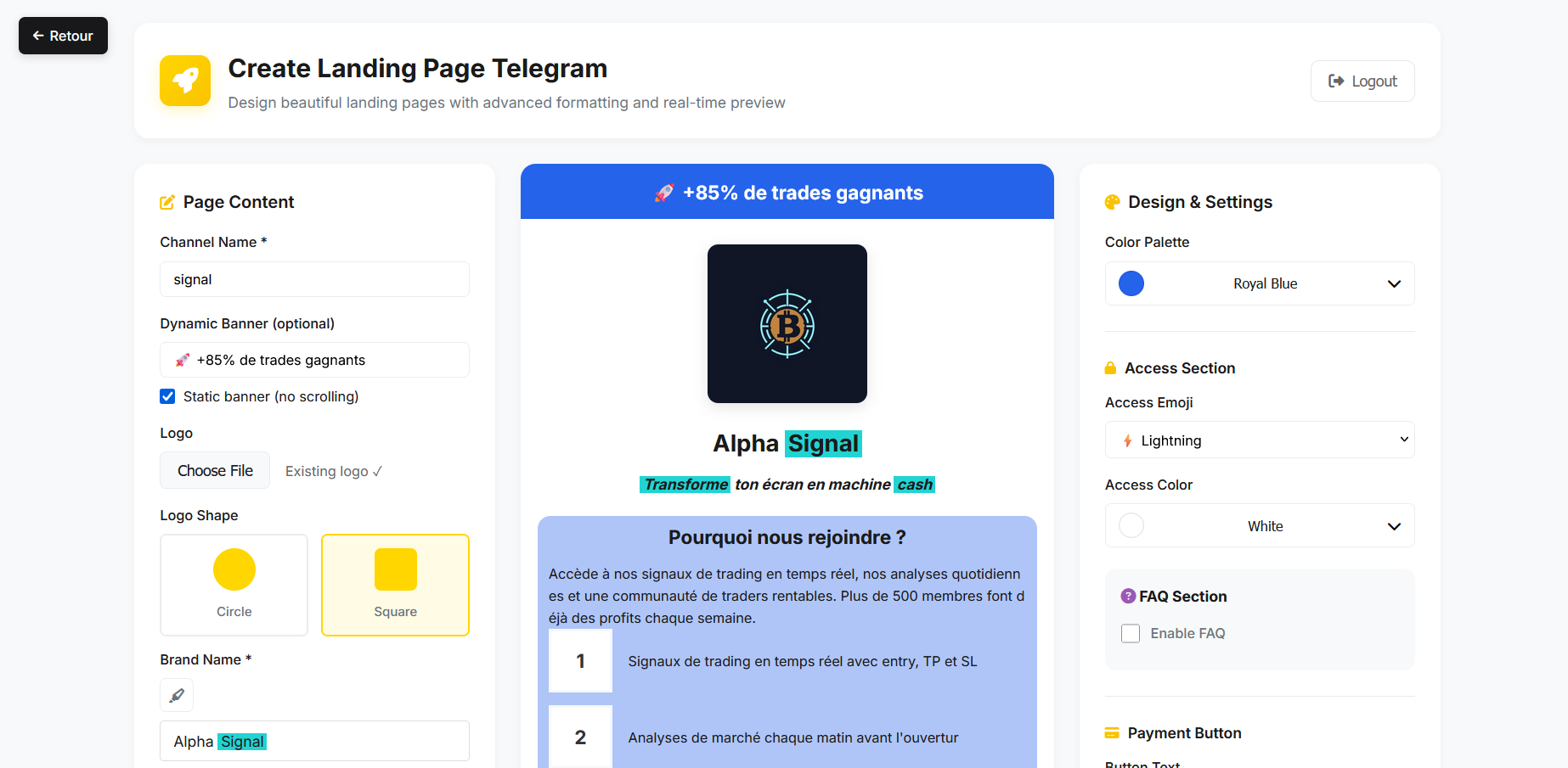 Create a paid Telegram channel for trading signals in 2026